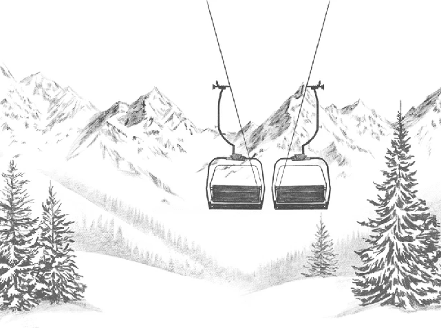 Papier peint immersion Alpine - Muralconcept