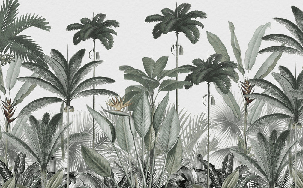 Papier peint panoramique jungle tree