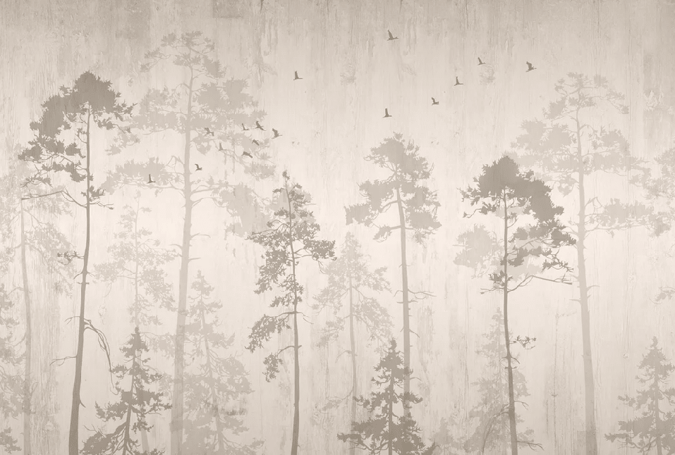 Papier peint Forêt automnale - Muralconcept
