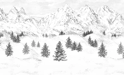 Papier peint Aiguilles d'Arves