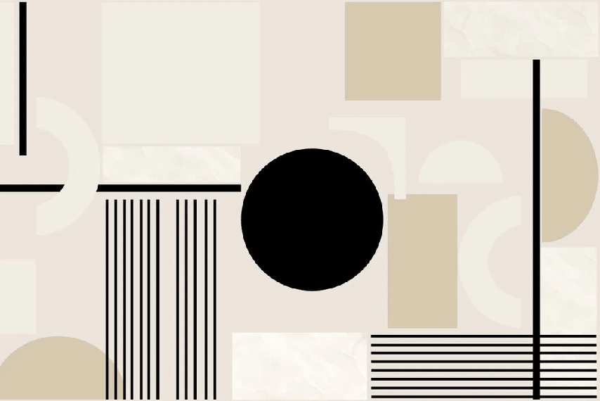 Papier peint moderne minéral géométrique - Muralconcept