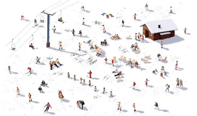 Panoramic après ski wallpaper