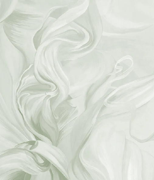 Papier peint contemporain – sublime flow vert sauge, XXL, tendance