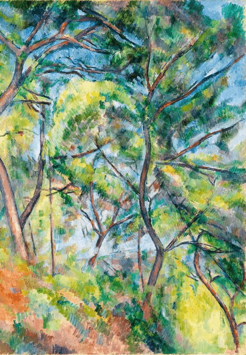 Papier peint forêt de pins - Paul Cézanne, XXL, tendance