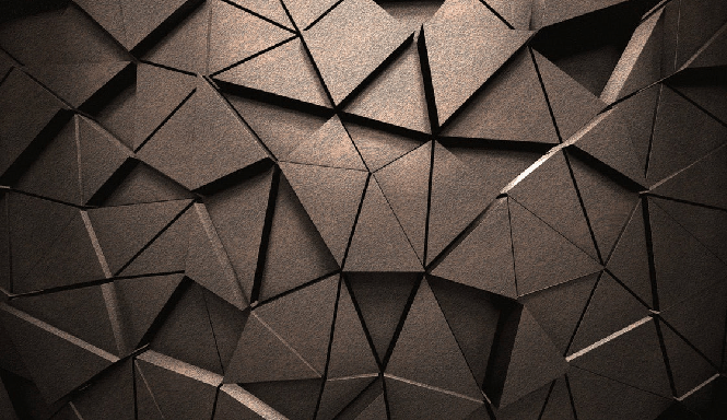 Papier peint 3D black perspective rouille - Muralconcept