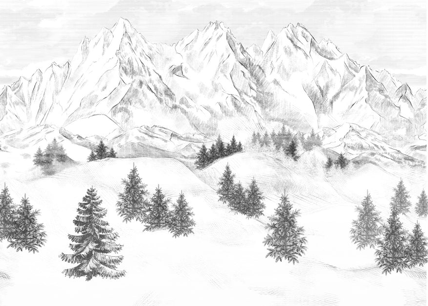 Chamonix mountain peaks wallpaper