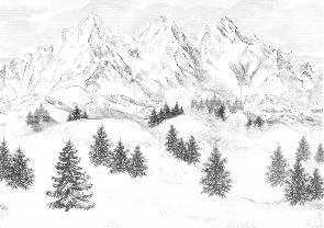 Papel pintado de la montaña de Chamonix