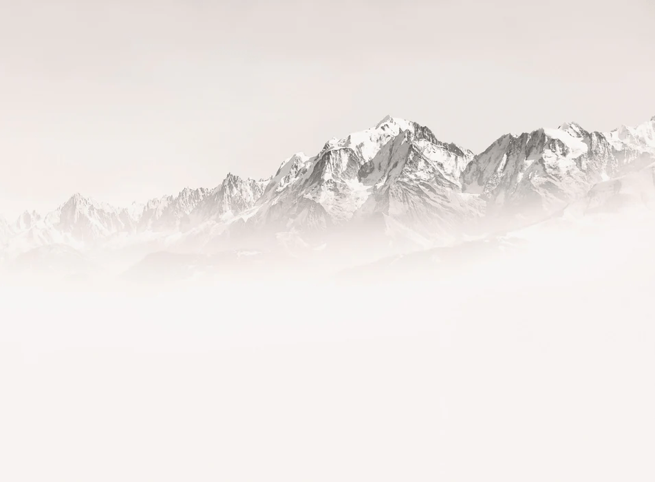 Foggy morning wallpaper Mont Blanc