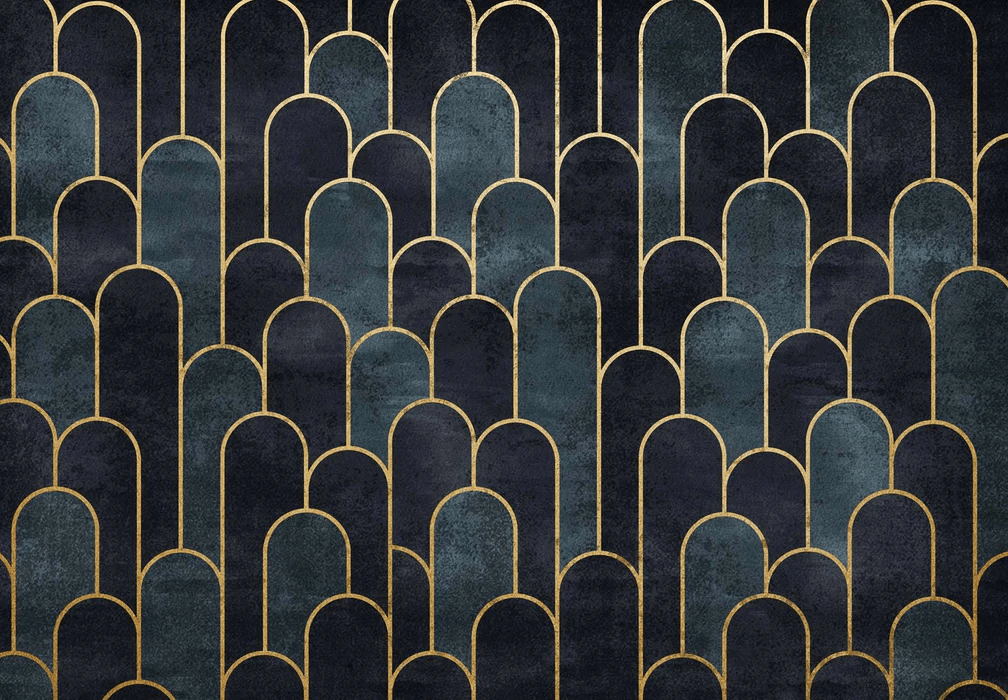 Papier peint dark blue chic - Muralconcept