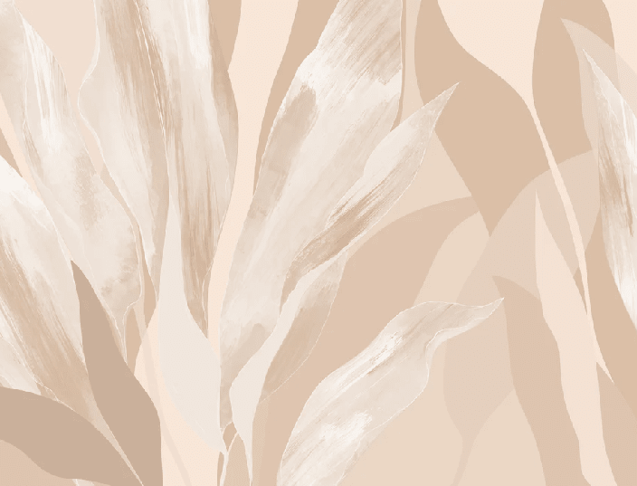 Papier peint étoffe florale beige - Muralconcept