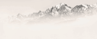 Papier peint Mont Blanc dans la brume sépia - Muralconcept