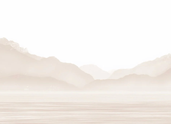 Papier peint Annecy et son lac paisible beige