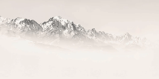Mont Blanc wallpaper in sepia mist