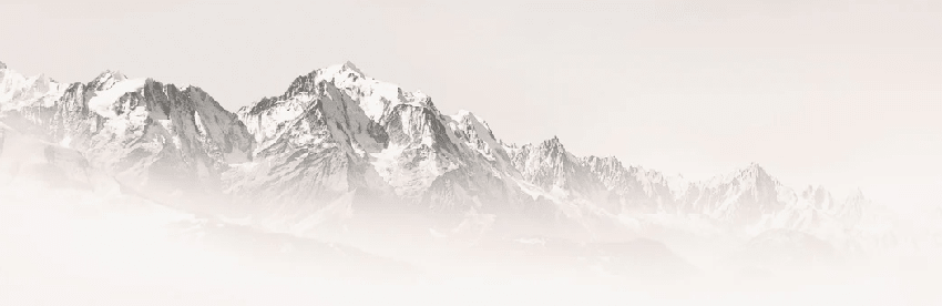 Papier peint matin brumeux Mont Blanc - Muralconcept