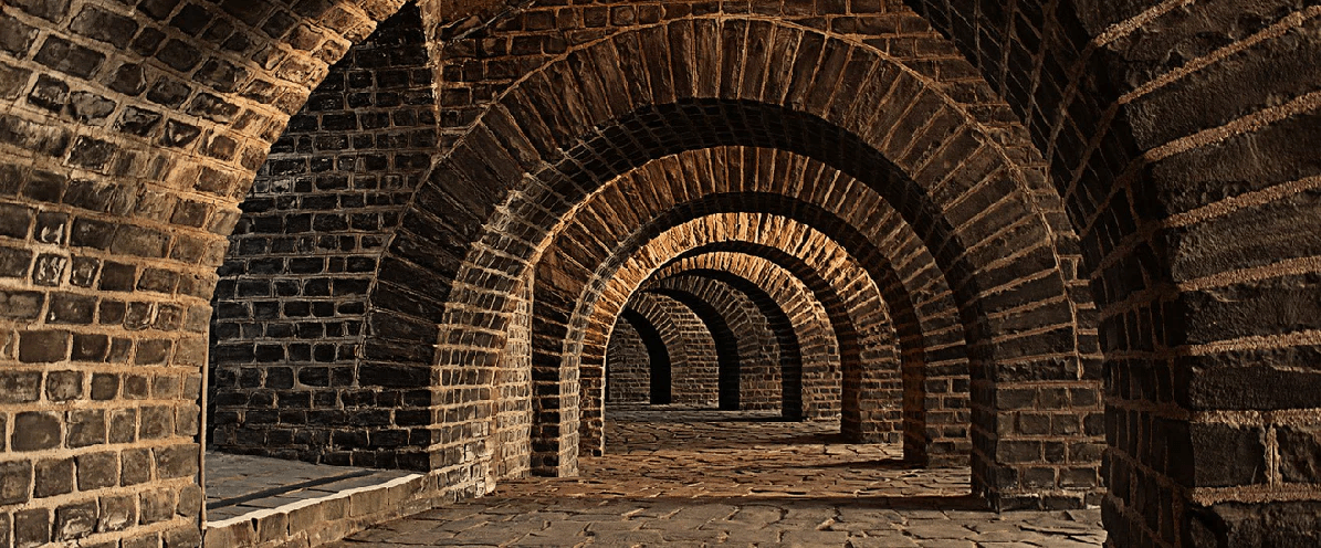 Papier peint Trompe l'oeil Bricks Passage
