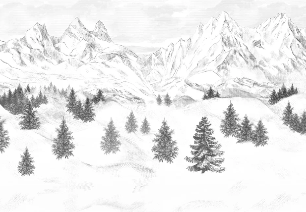 Papier peint Aiguilles d'Arves - Muralconcept