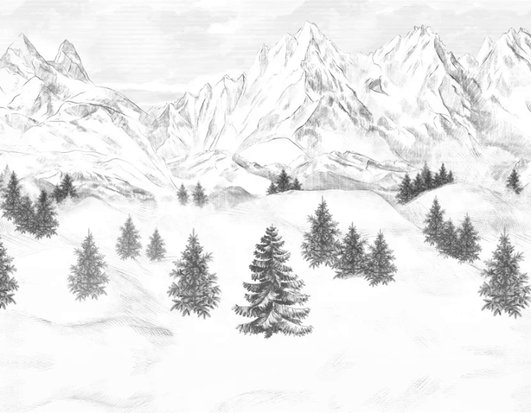 Papier peint Aiguilles d'Arves