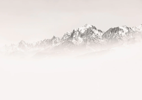 Foggy morning wallpaper Mont Blanc