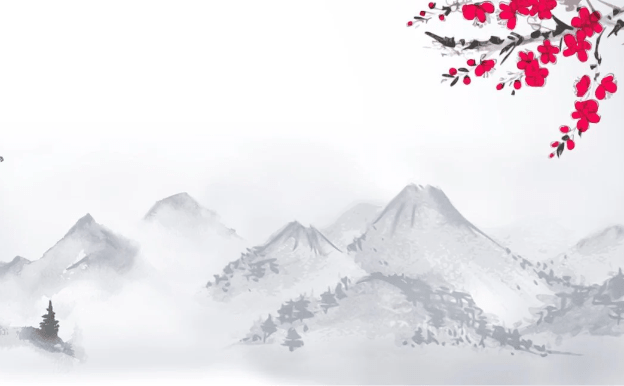 Papier peint zen paysage minimaliste - Muralconcept