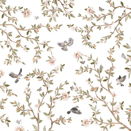 Papier peint oiseau chambre enfant - Muralconcept