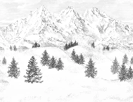 Papier peint Aiguilles d'Arves