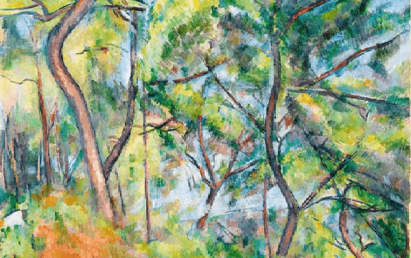 Papier peint forêt de pins - Paul Cézanne
