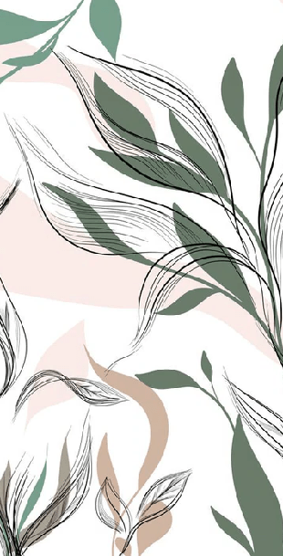 Papier peint panoramique fleur graphique, XXL, tendance