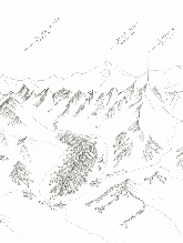Papier peint montagne – La Clusaz et ses sommets - Muralconcept