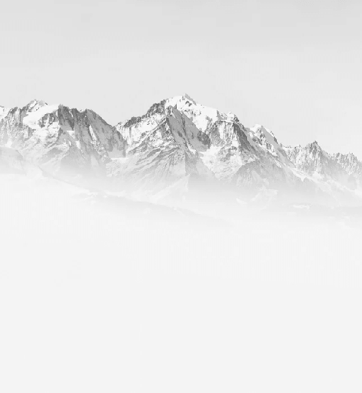 Papier peint matin brumeux Mont Blanc - Muralconcept