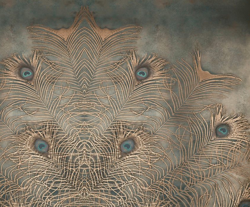 Majestic Peacock Feather Wallpaper