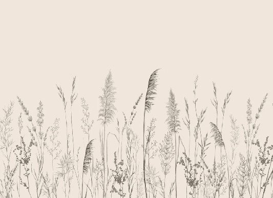 Papier peint panoramique prairie sauvage - Muralconcept
