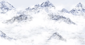 Papier peint Mont Everest bleu, XXL, tendance