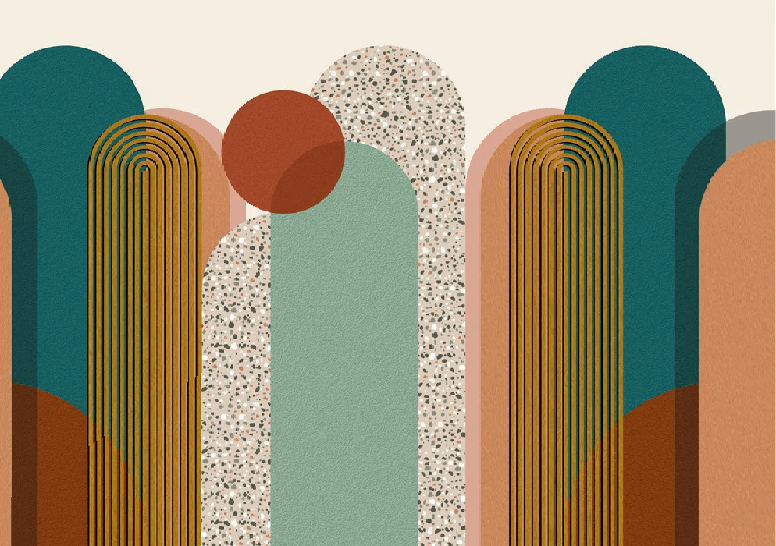 Papier peint Art pop déco graphique tendance - Muralconcept