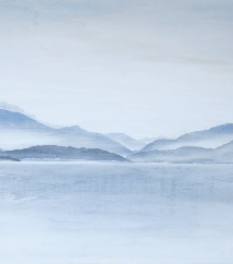 Papier peint Annecy | Les Bleus du Lac® - Muralconcept