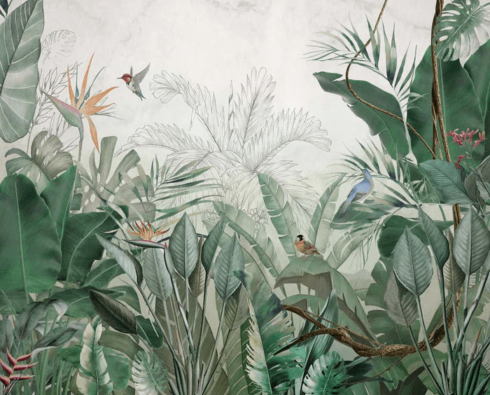 Papier peint panoramique jungle quintessence Amazonia
