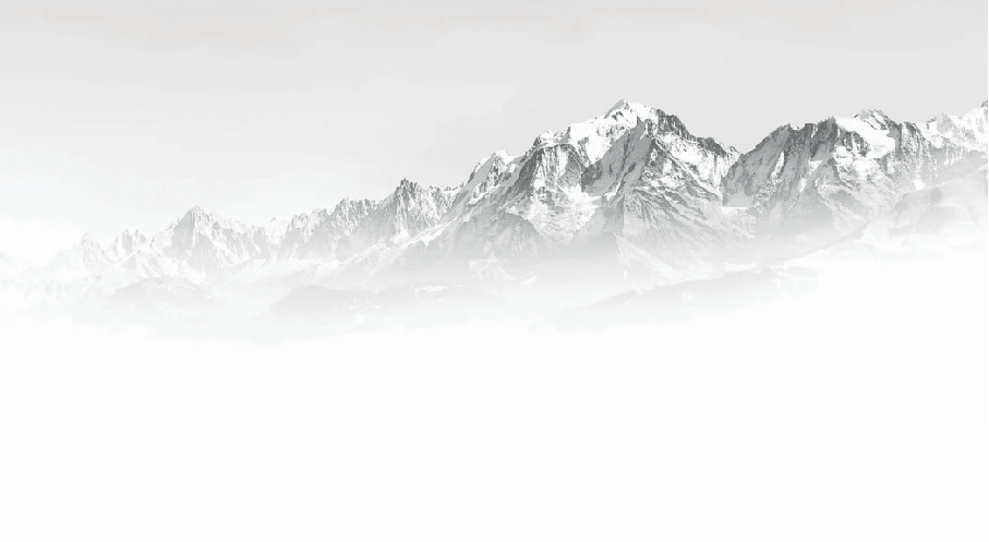 Papier peint Mont Blanc dans la brume noir et blanc - Muralconcept
