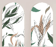 Papier peint flore architecturale - Muralconcept