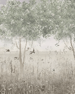 Panoramic clearing wallpaper