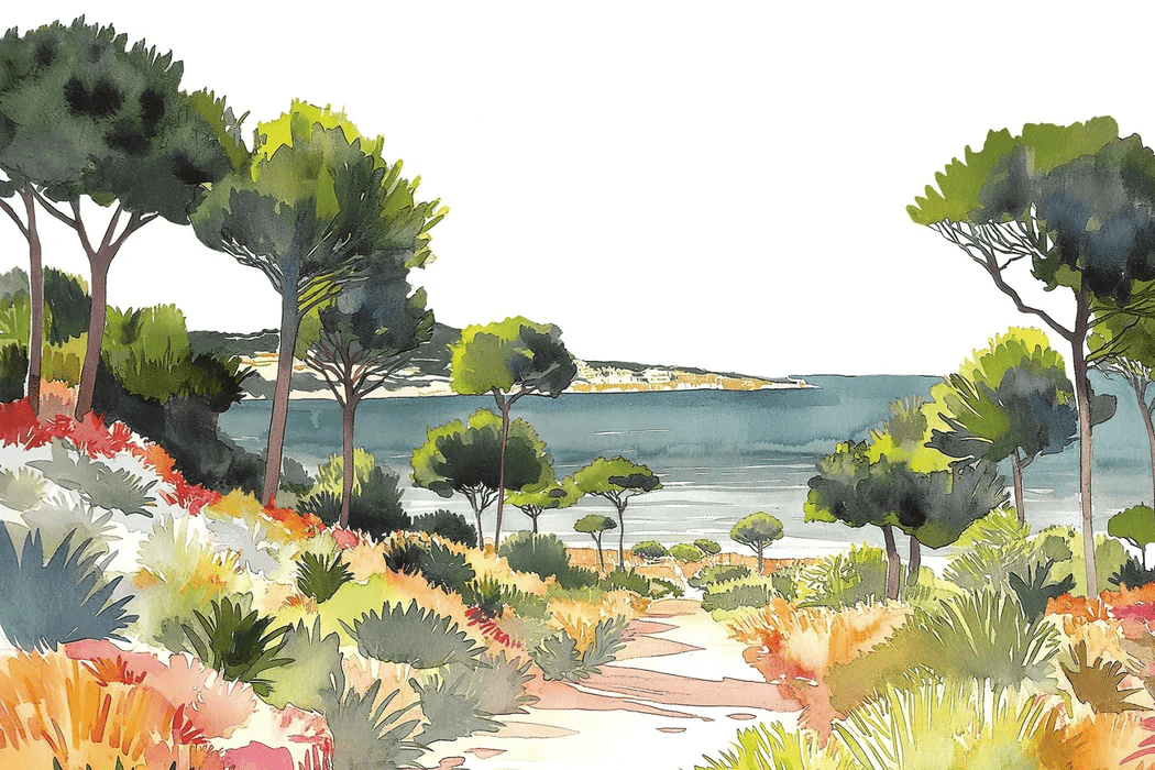 Summer air panoramic wallpaper