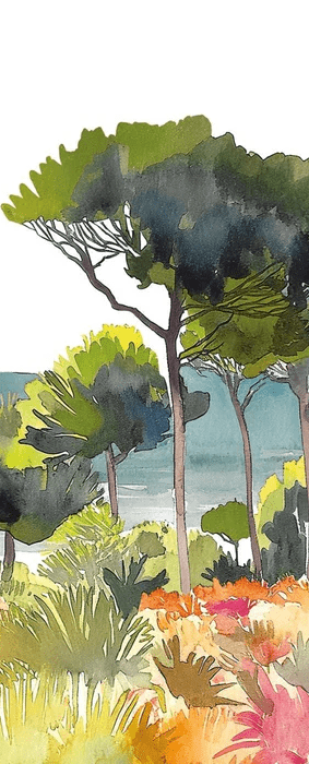 Summer air panoramic wallpaper