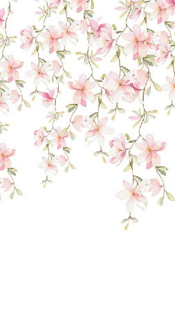 Flower garland wallpaper