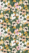 Papier peint floral liberty – Motif fleurs printanières - Muralconcept