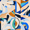 Papier peint abstrait vibrant - Muralconcept