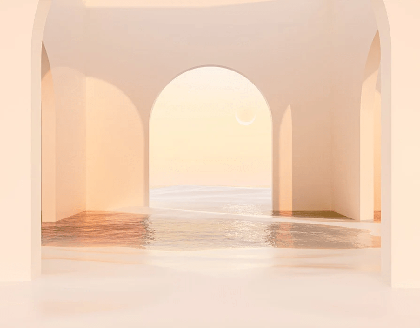 Papier peint panoramique design sunset arch