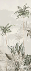 Papier peint panoramique jungle eden vert