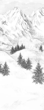 Papier peint Aiguilles d'Arves - Muralconcept