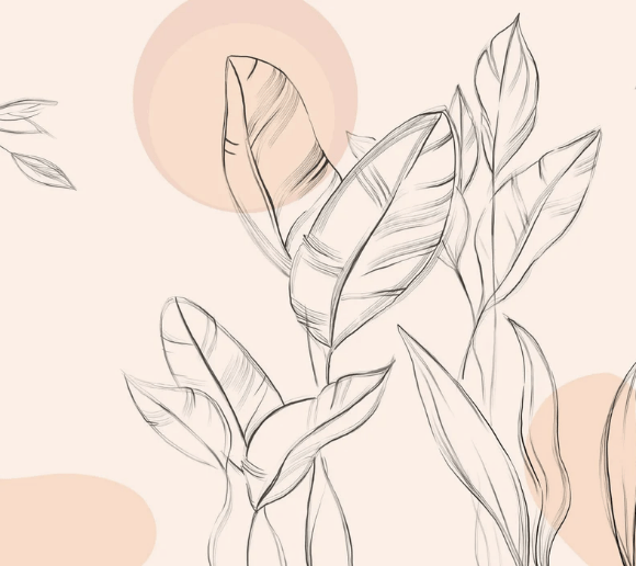 Papier peint gracieuse flore, XXL, tendance