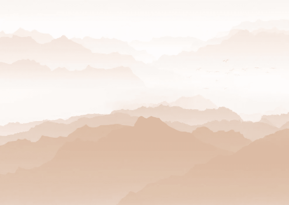 Papier peint montagne velours beige - Muralconcept