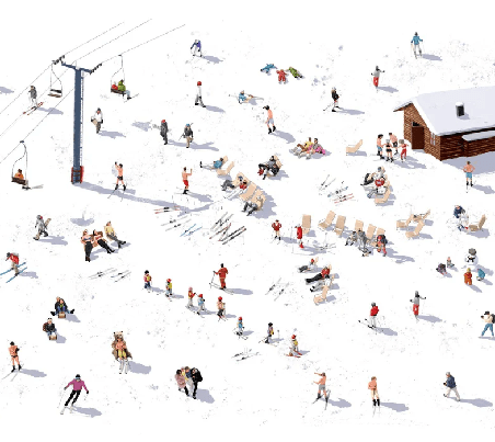 Panoramic après ski wallpaper