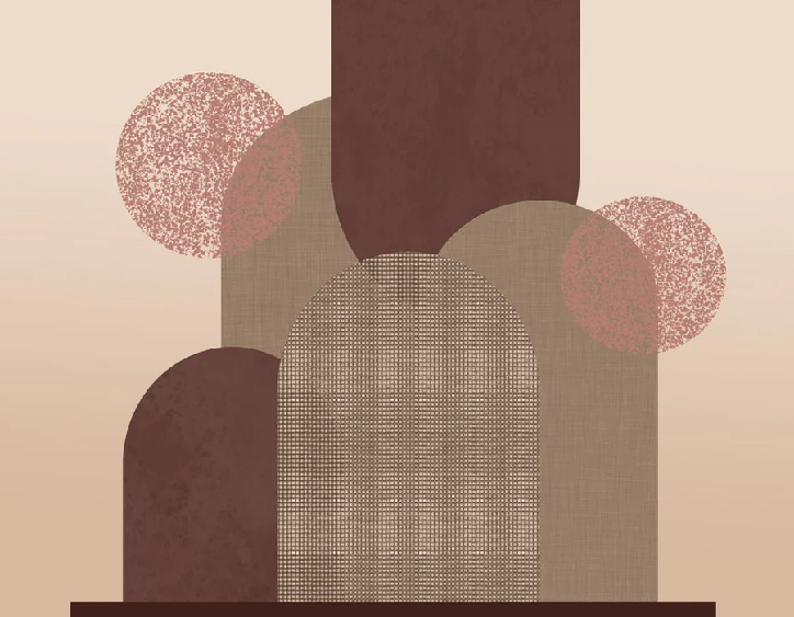 Panoramic wallpaper Art design